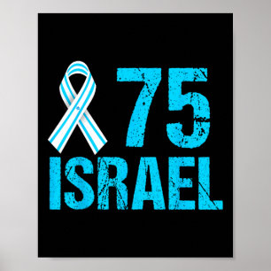 75:e-årsdagen Independence day Yom Ha’atzma’ut Poster