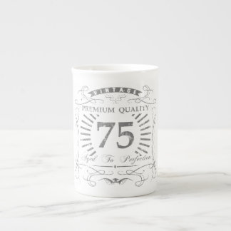 75:e Birthday Gag Gift Benporslin Mugg