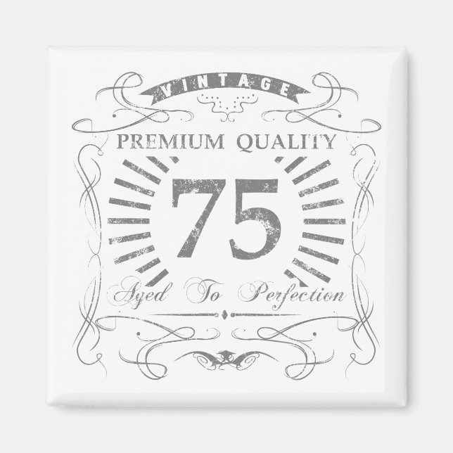 75:e Birthday Gag Gift Magnet (Framsidan)