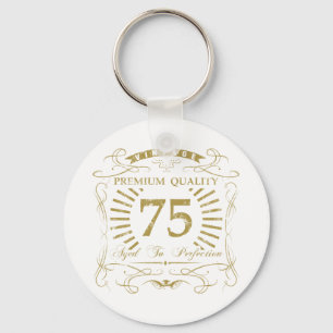 75:e Birthday Gag Gift Nyckelring