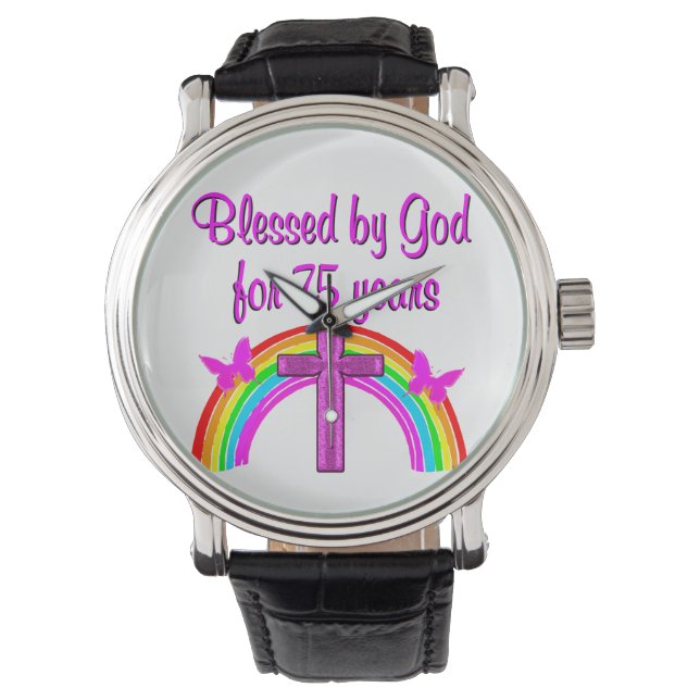 75:E BIRTHDAY PRAYER PERSONLIG DESIGN ARMBANDSUR (Framsida)