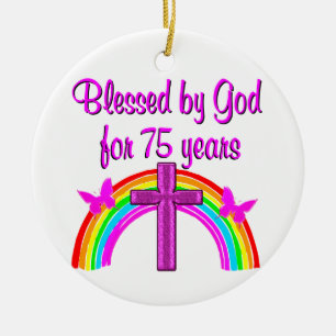 75:E BIRTHDAY PRAYER PERSONLIG DESIGN JULGRANSPRYDNAD KERAMIK