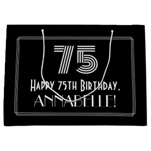 75:e födelsedag - Art Deco Inspired look ’75’ & Na