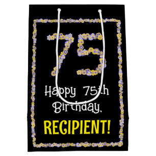 75:e födelsedag: Blommigt Blommor nummer, eget nam