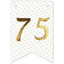 75:e födelsedag Bröllop-årsdagen Guld