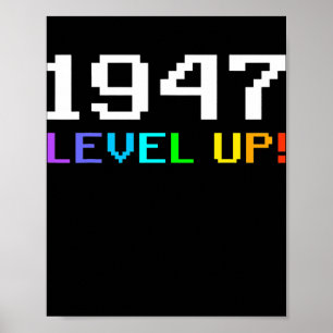 75:e födelsedag Dam Manar 75 år 1947 Lustigt Poster