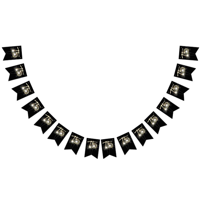 75:e födelsedag eller årsdag Party Vimplar (Alla)