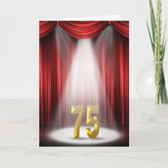 75:e födelsedag kort (Framsida)