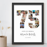75:e födelsedag nummer 75 Anpassningsbar Fotokolla Poster<br><div class="desc">Fira 75:e födelsedag med den här personligen nummer 75 poster fotokollage. Anpassadets gåva är också perfekt för bröllop-årsdagen. Det är ett underbart sätt att visning värdefulla minnen från ditt bröllop och gifta liv. Poster innehåller en samling foton som fångar in dessa speciella ögonblick och kan anpassas med namn, födelsedatum eller...</div>