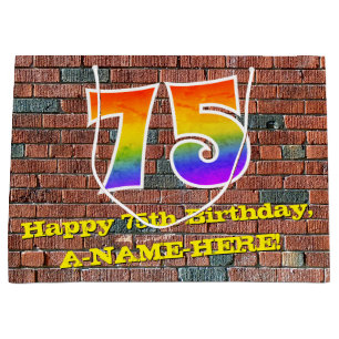 75:e födelsedag: Roligt, Graffiti-Inspired Rainbow