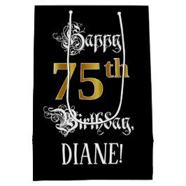 75:e-födelsedagen ~ Finare-skript; Faux Guld-titta