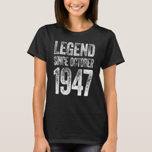 75:e födelsedagen oktober fött 75 år sedan 1 t shirt