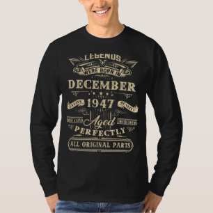 75:e födelsedagsblad födda i december 1947 75 år t shirt