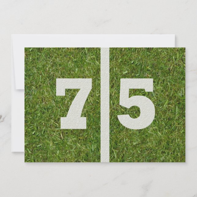 75:e Födelsedagsfest! Inbjudningar (Framsida)