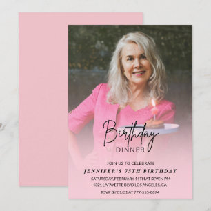 75:e födelsedagsinbjudningar Födelsedag Foto Inbjudningar