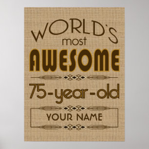 75:e-högtidlighållandet World Best Fabulous Poster