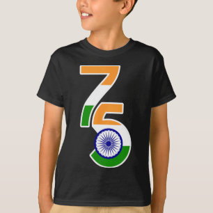 75:e Independence day - 2021 2022 indisk Independe T Shirt