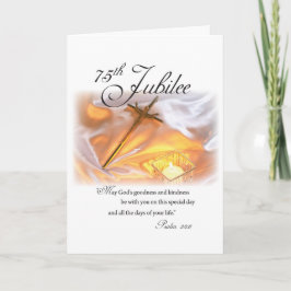 75:e Jubilee Religiösa Life, Nun, Kor Candle Kort