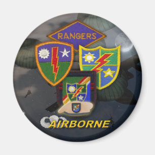 75:e luftburen skogsväktare patchkärl ww2-magnet magnet