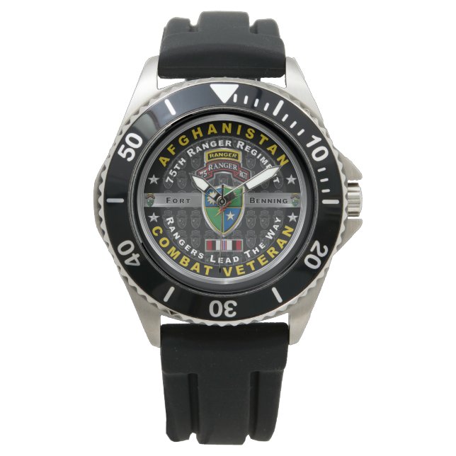 75:e Rangerregementet Afghanistan Combat Veteran Armbandsur (Framsida)