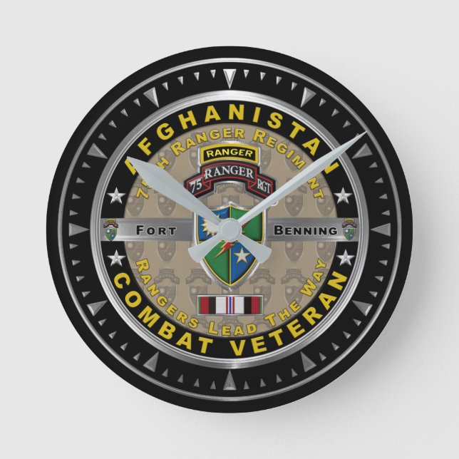 75:e Rangerregementet Afghanistan-veteran Rund Klocka (Framsida)