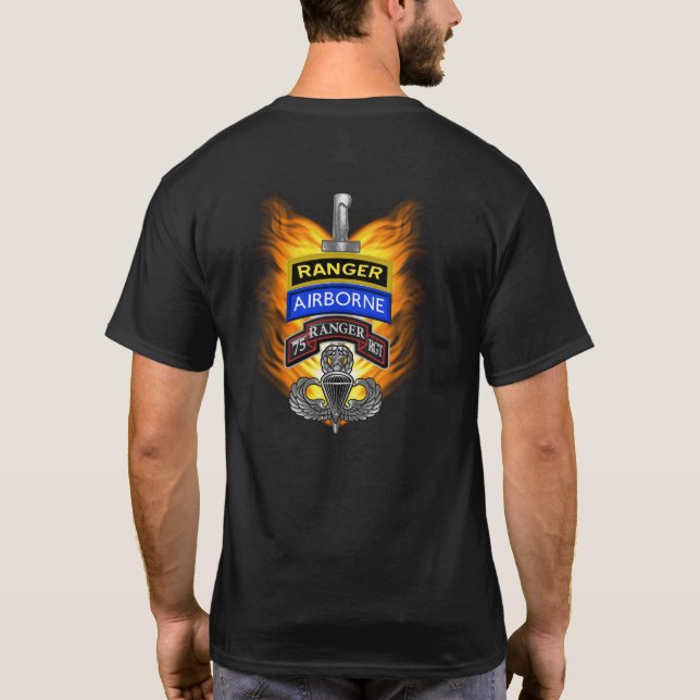 75:e Rangerregementet Ranger  T Shirt (Baksida)