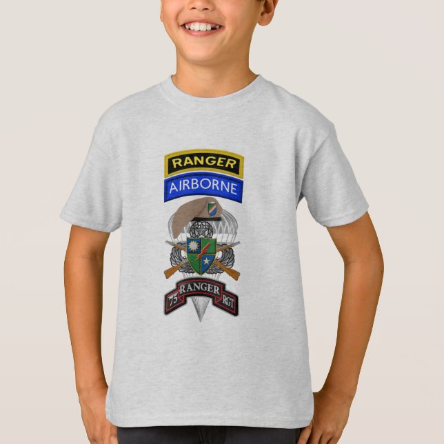 75:e Rangerregementet T Shirt (Framsida)