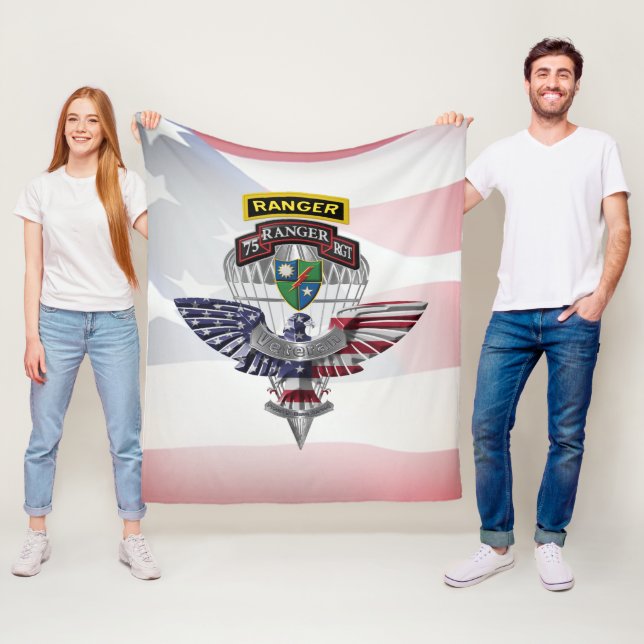 75:e Rangerregementet Veteran Fleecefilt (På plats)