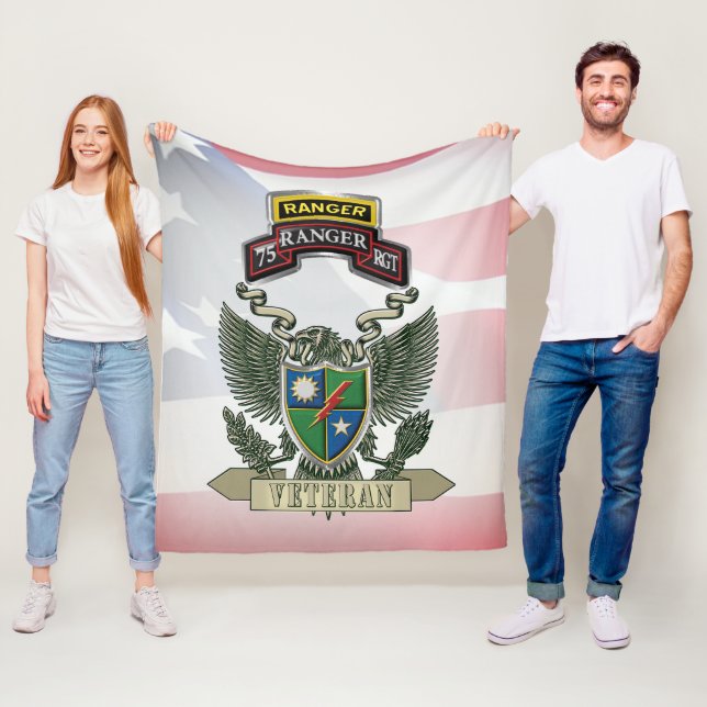 75:e Rangerregementet Veteran Fleecefilt (På plats)