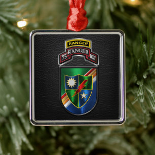75:e Skogsvaktare-regementets jul Julgransprydnad Metall