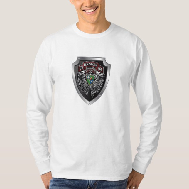 75:e Skogsvaktare Regiation Speciell Troops Battal T Shirt (Framsida)