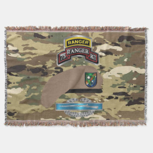 75:e Skogsvaktare regim Kambat Veteran Camo Filt