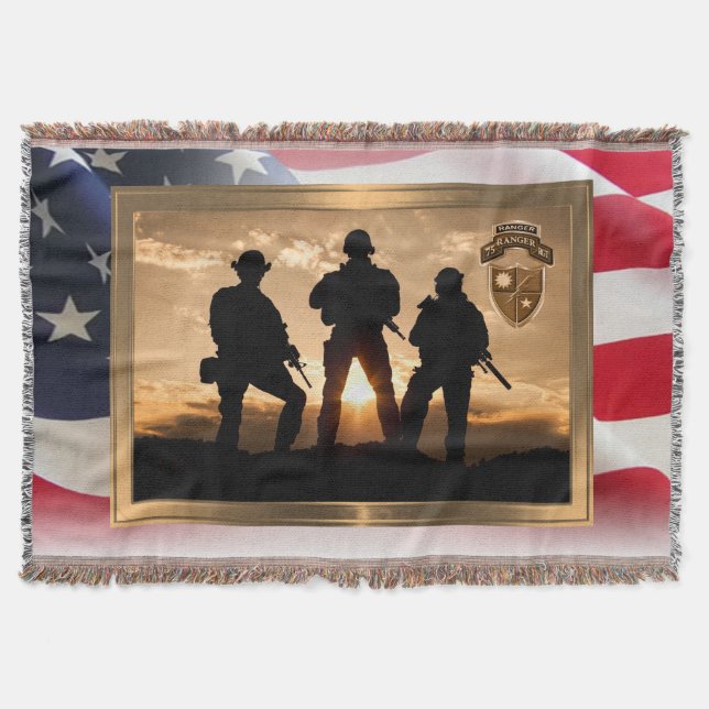 75:e Skogsvaktare Regiment "Fantastisk Skogsväktar Filt (Framsidan)