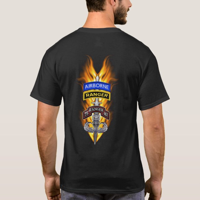 75:e Skogsvaktare Regiment Skogsvaktare ’Sua Spont T Shirt (Baksida)
