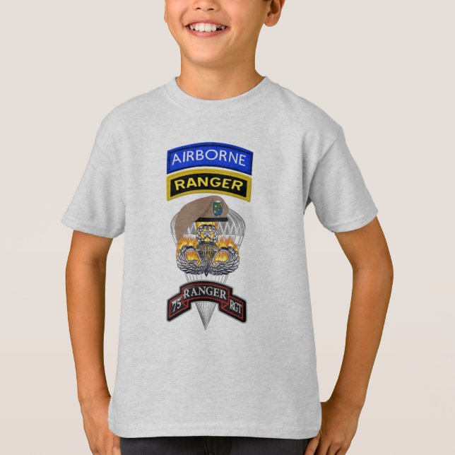 75:e Skogsvaktare Regiment ’Sua Sponte’ T Shirt (Framsida)