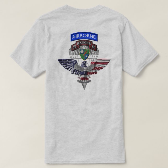 75:e Skogsvaktarns registrering"Skogsväktare leder T Shirt (Design baksida)
