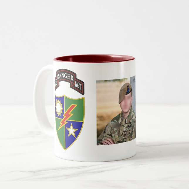 75:eskogsvaktareRegiment - fotomugg Två-Tonad Mugg (Framsida vänster)
