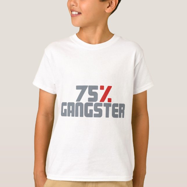 75% gangster t-shirt (Framsida)