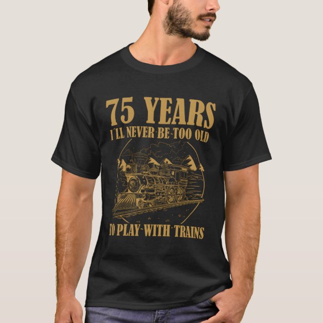 75 Järnvägsånga Tåg 75:e T Shirt (Framsida)