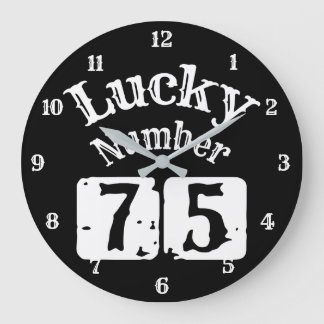 75 - Lucknummer 75 Tur Stor Klocka