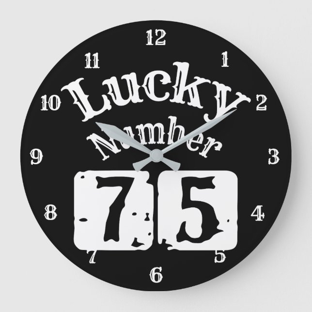 75 - Lucknummer 75 Tur Stor Klocka (Framsida)