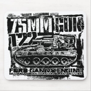 75 mm pistol T22 Mouse Pad Mousepad Musmatta
