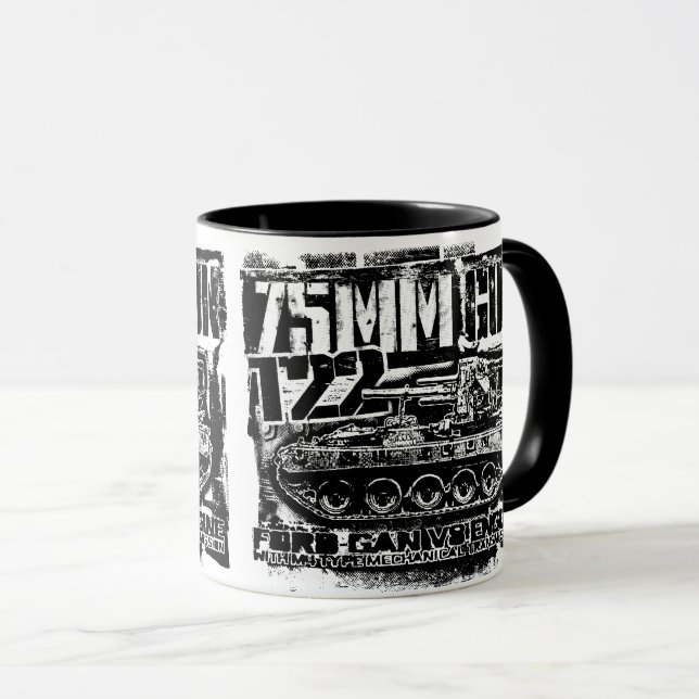 75 mm pistol T22 Mugg (Framsida höger)
