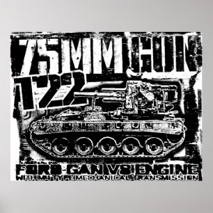 75 mm pistol T22 Poster Poster