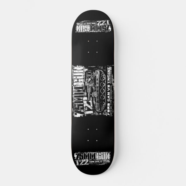 75 mm pistol T22 Skateboard Skateboard (Framsida)