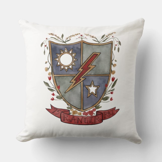 75th Ranger Regiment Kuddcover 51cm Kudde (Framsida)