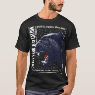 761:a Tanken Battalion Autentiserade svarta Panthe T Shirt