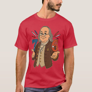 76 1776 Rolig Benjamin Ben Franklin Meme Sex Sju T Shirt
