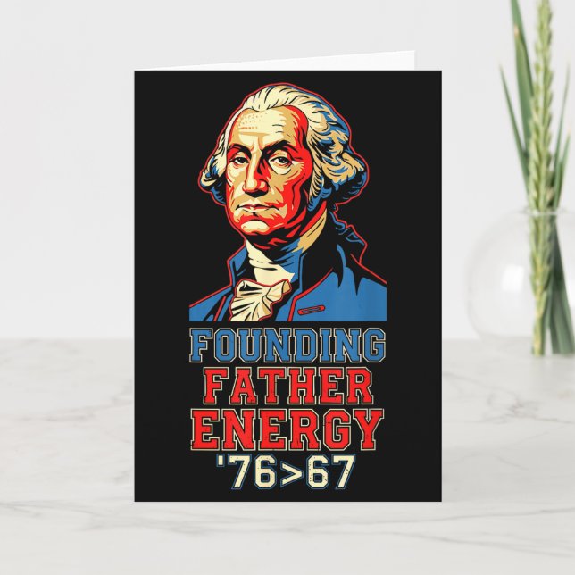 76 67 George Washington Founding Father History Fu Kort (Framsida)