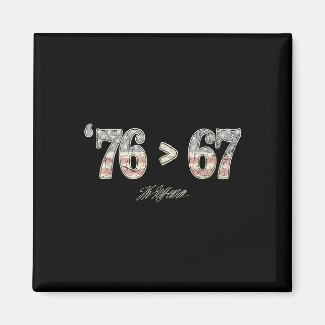 76 67 Thomas Jefferson Sex Sju 6 7 Meme Gen Alph Magnet (Framsidan)